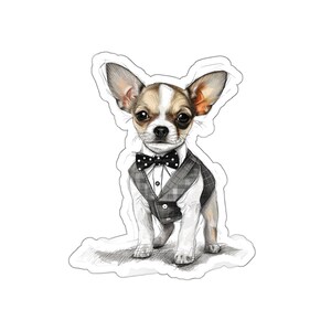 Chihuahua Sticker - Pawfessional Pup, Dog, Puppy, Sticker, Vinyl, Outdoor, Office, Professional, Die Cut, Animal