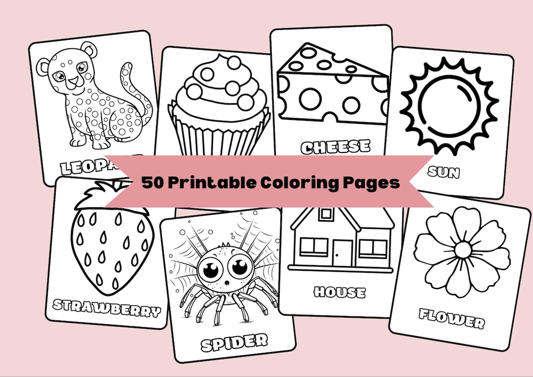 50 Printable Coloring Pages for Kids, Toddlers, Preschollers ...