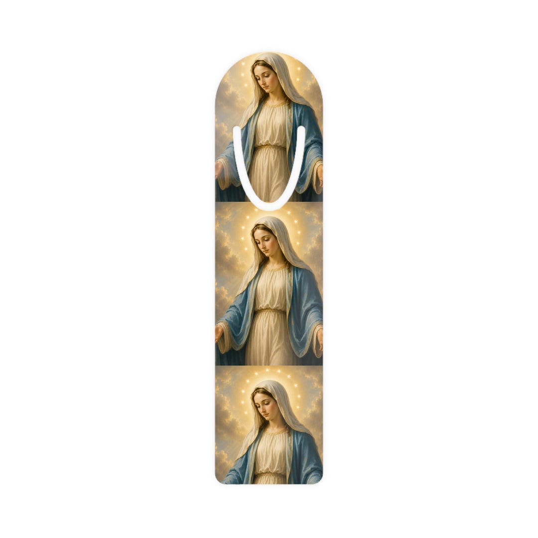 Virgin Mary Religious Bookmark | Christian Prayer Bookmark, Catholic ...