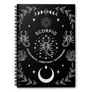 Scorpio Spiral Notebook - Ruled Line