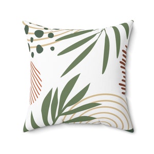 Botanical Boho Square Pillow
