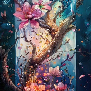 Mundo de fantasía estrecho en una botella 3, compatible con Pattern Keeper, descarga digital instantánea en PDF, impresión de gráfico de punto de cruz BW CO contado