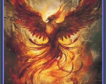 Blazing Phoenix 6, Pattern Keeper Compatible, PDF Instant Digital