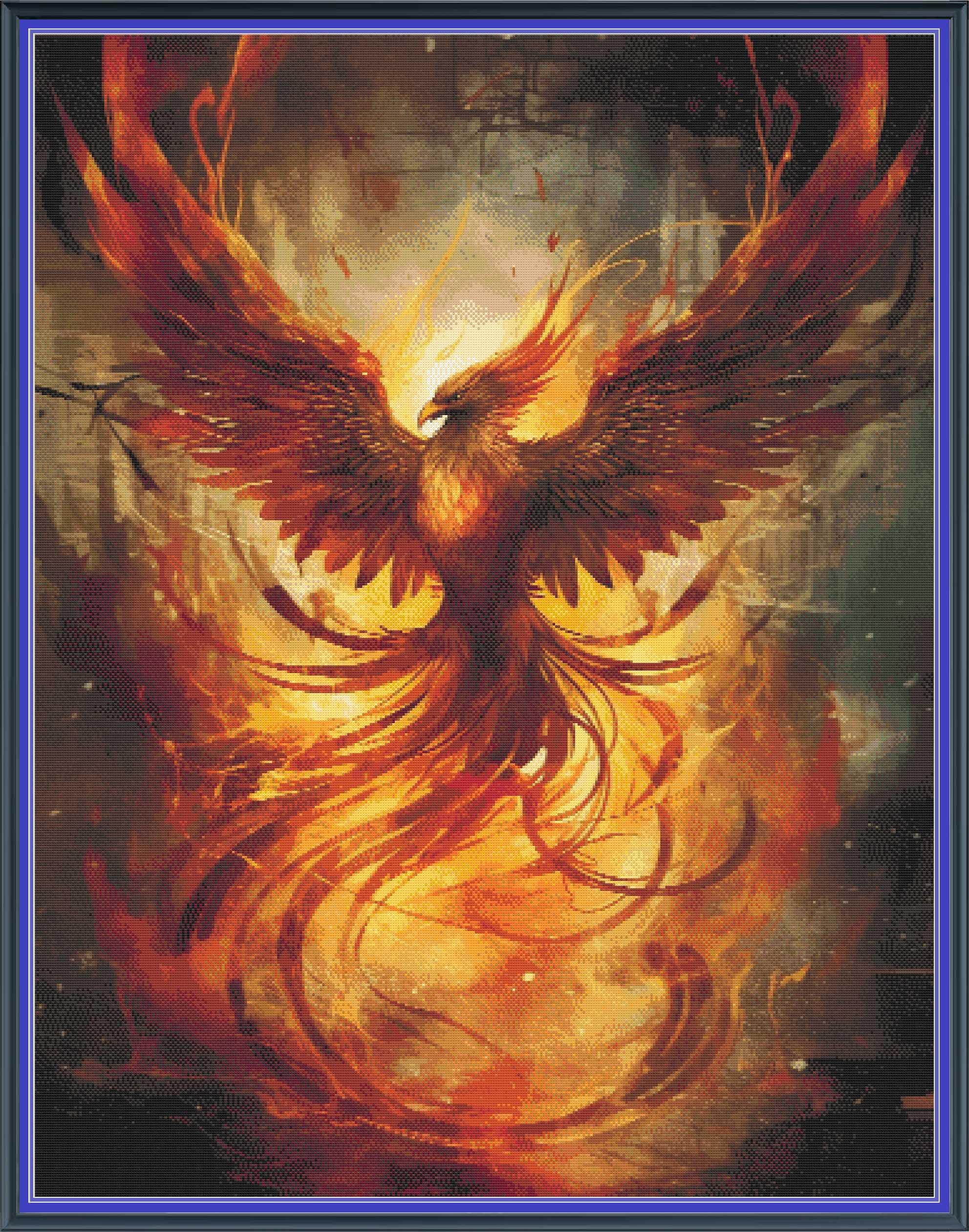Blazing Phoenix 6, Pattern Keeper Compatible, PDF Instant Digital