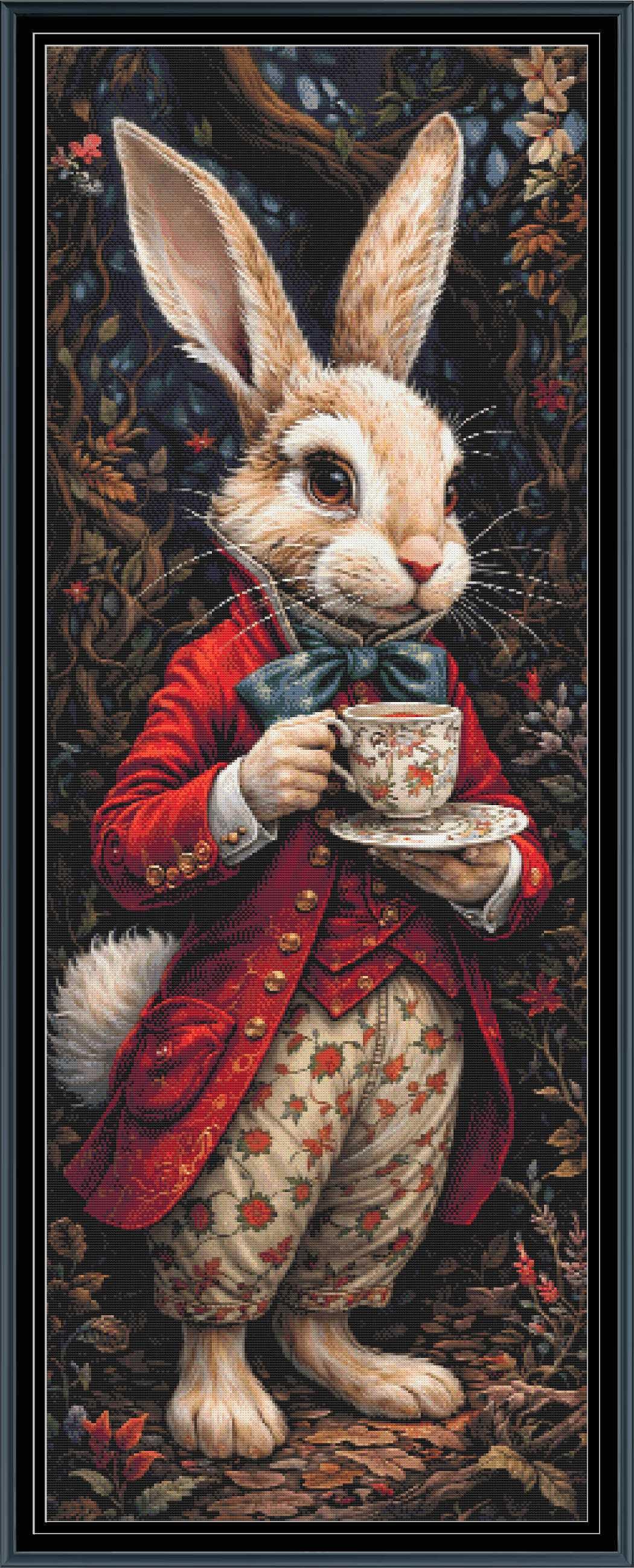 Dark Alice in Wonderland 8 White Rabbit, Pattern Keeper Compatible