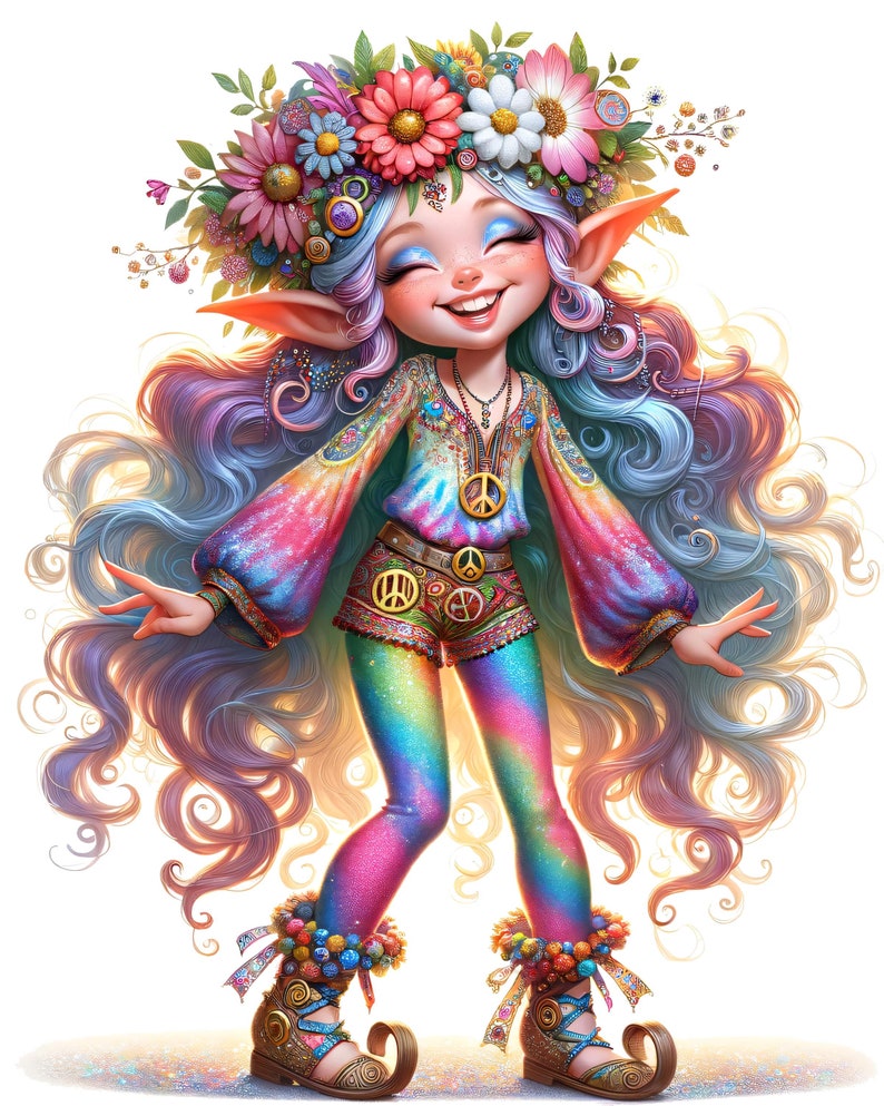 Happy Hippie Elf 1 Pattern Keeper Compatible PDF Instant Digital ...