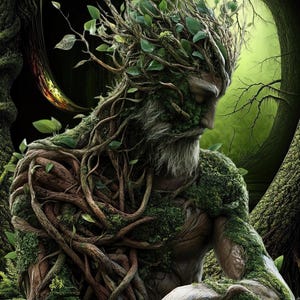 Earth Keepers 22 dryad fae fairy, Large pattern keeper compatible, PDF instant digital download, counted cross stitch BW CO chart printouts