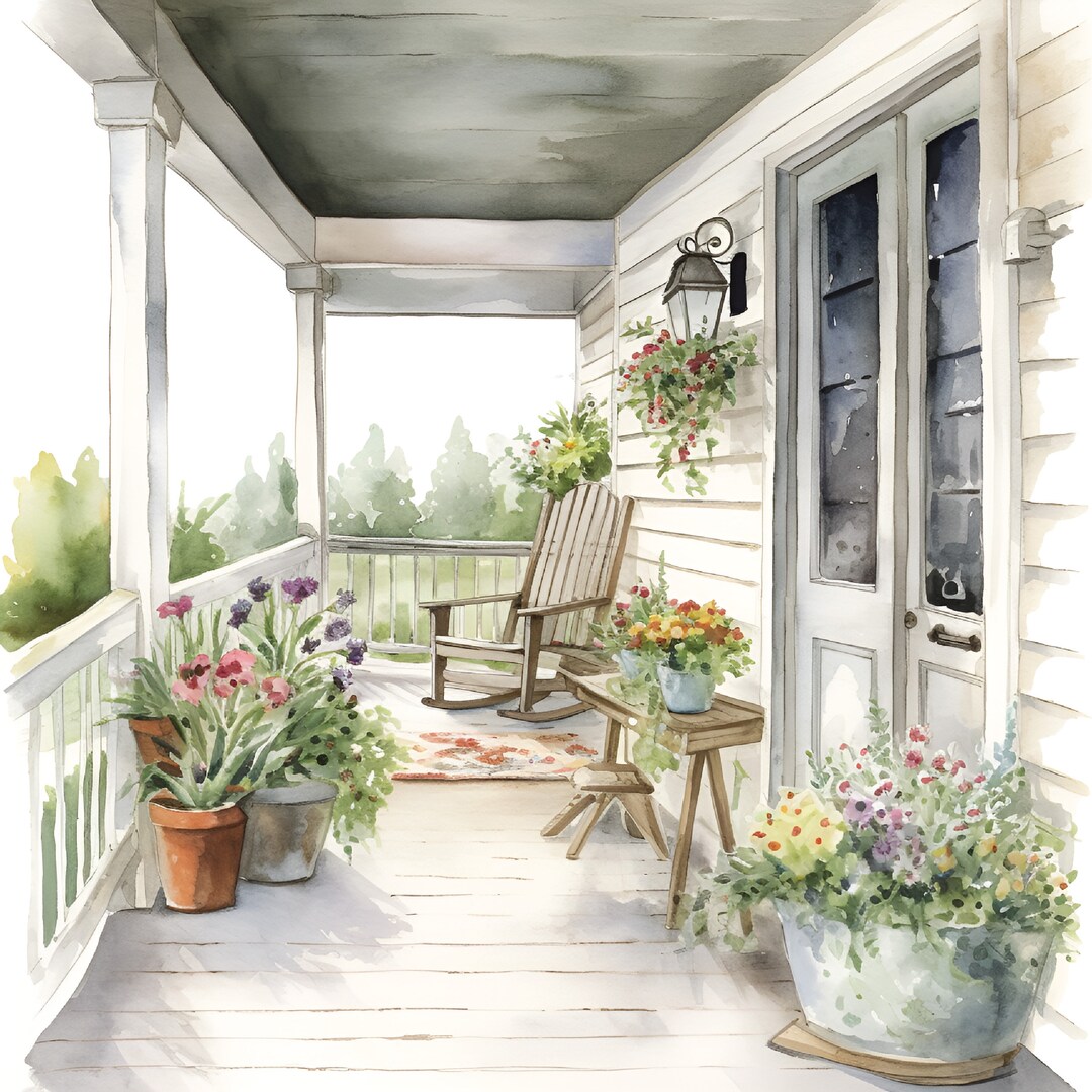 Summertime Farmhouse Front Porch 9, Pattern Keeper Compatible, PDF ...
