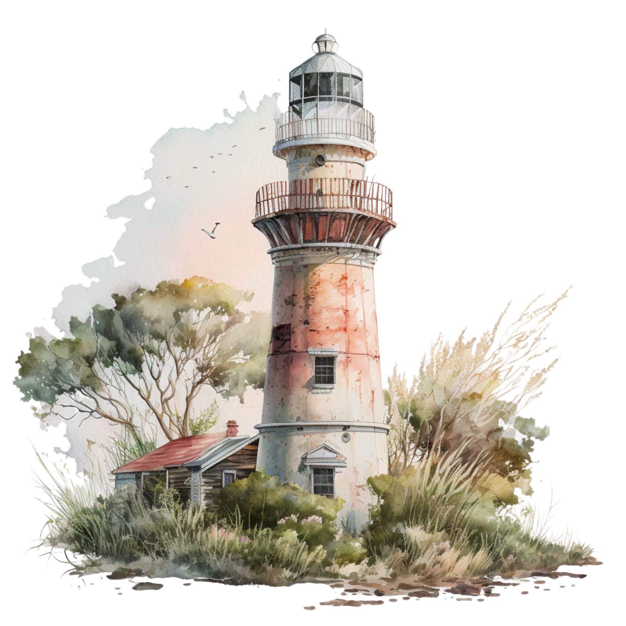 Watercolor Lighthouse 10 PDF Instant Digital Download Counted Cross ...
