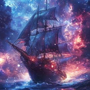 Descarga digital instantánea en formato PDF compatible con Steampunk Astral Galleon 2, punto de cruz contado, tabla de colores para imprimir