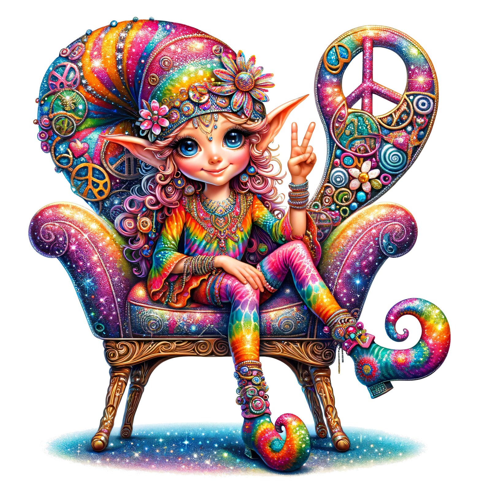 Happy Hippie Elf 3 Pattern Keeper Compatible PDF Instant Digital ...