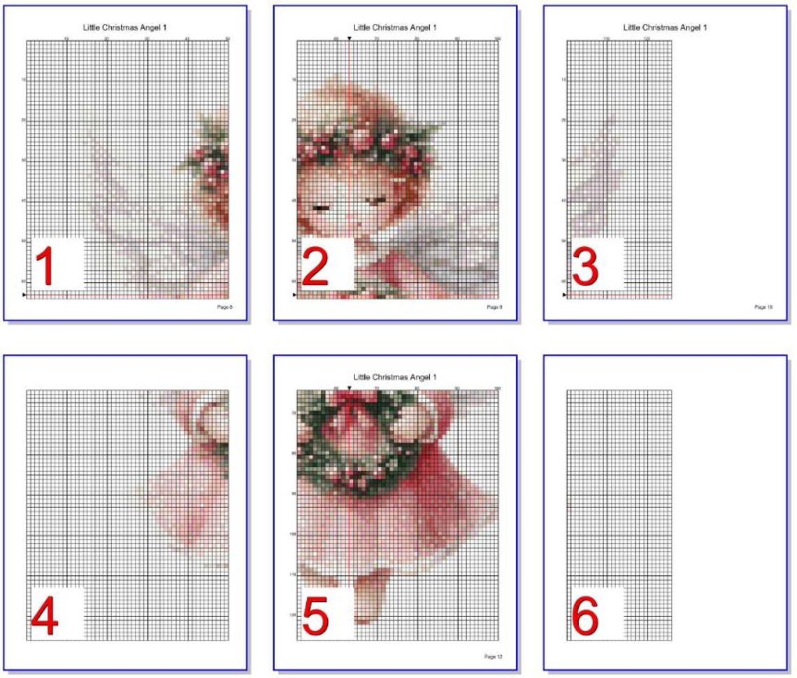Little Angel Pattern Small Pattern Little Christmas Angel 1 PDF Instant Digital Download ...