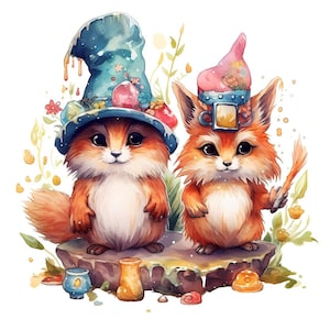 Mr and Mrs Cat magical fuzzy folk, PDF instant digital download counted cross stitch pattern keeper compatible 14ct BW and color printout