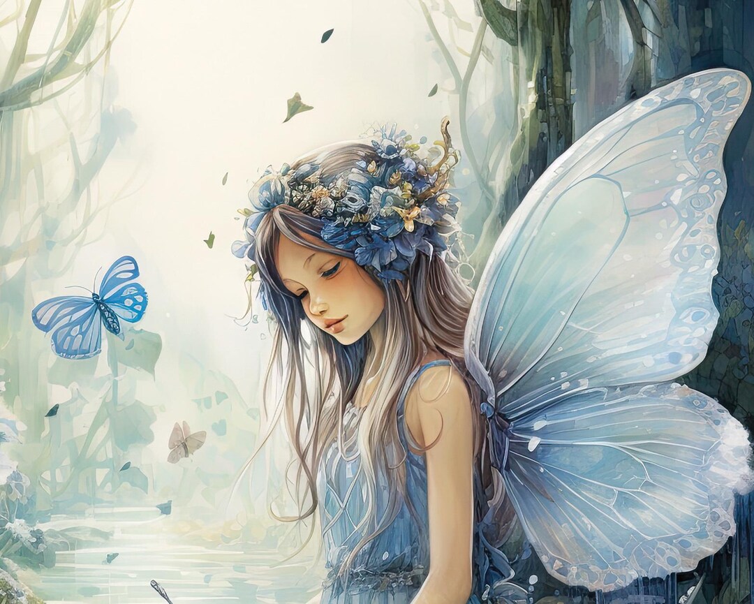 Fairy Dreams 6 Watercolor, Dryad Fae Faerie Pattern Keeper Compatible ...