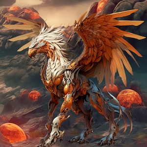 Griffin Gryphon Chimera PDF sofortiger digitaler download Kreuzstichmuster keeper kompatibel 18 ct BW, Farbkarte Ausdruck erweitert
