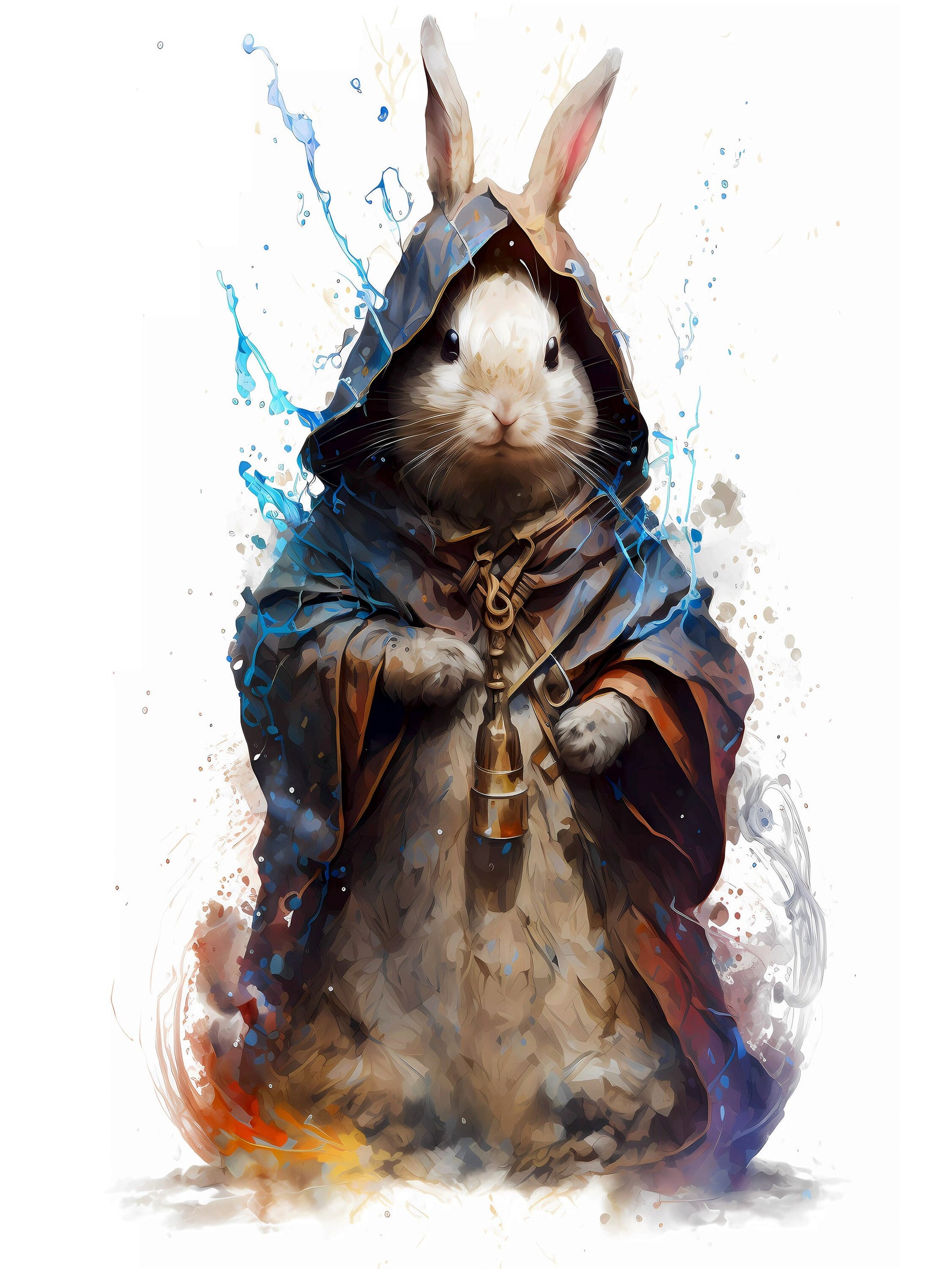 Magical Folk Rabbit Wizard PDF Instant Digital Download Counted Cross ...