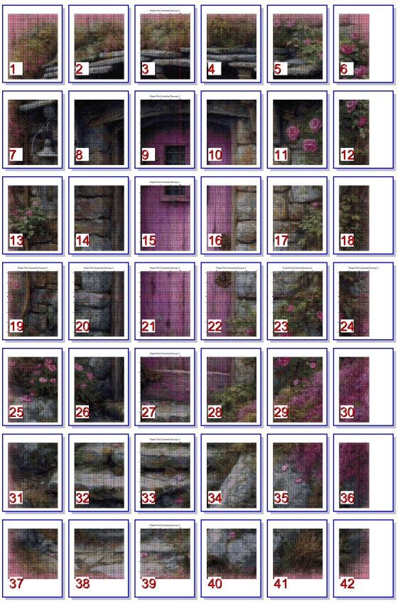 Purple Pink Enchanted Doorway 5 Pattern Keeper Compatible PDF Instant ...