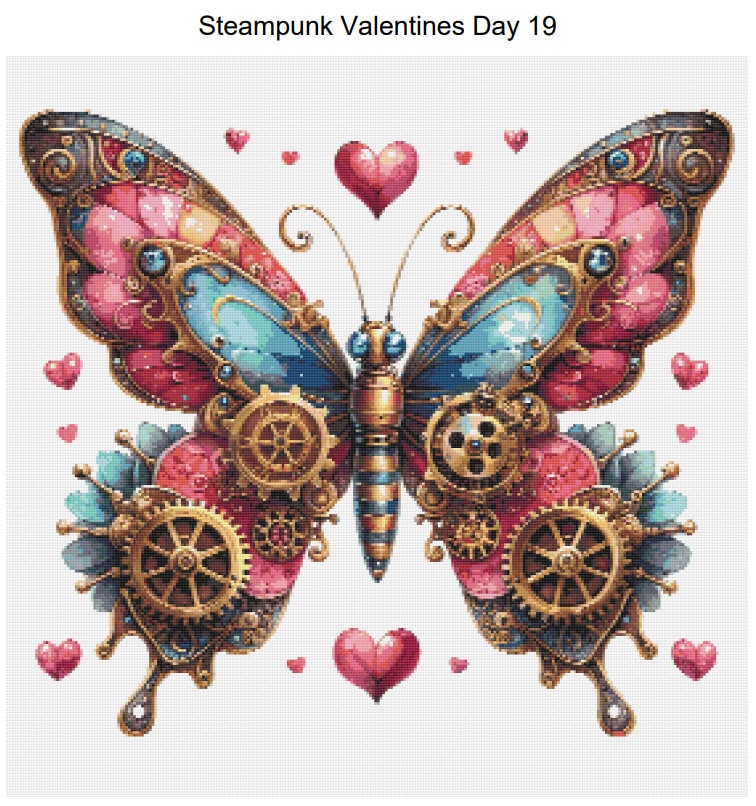 Steampunk Valentine Butterfly Pattern Keeper Compatible PDF Instant ...