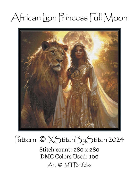 African Lion Princess Full Moon, Large Pattern Keeper Compatible