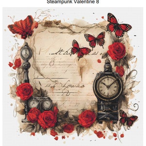 Steampunk Love Letters Valentine Pattern Keeper Compatible PDF Instant ...