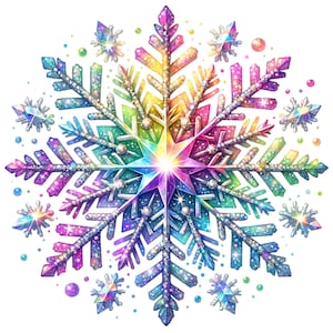 Floco de neve de Natal ornamentado 7 padrões compatíveis PDF download digital instantâneo ponto cruz contado 18ct P&B impressão de gráfico de cores