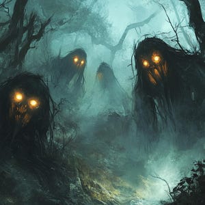 scary ghost 8, Halloween scene PDF instant digital download counted cross stitch pattern keeper compatible, chart printout