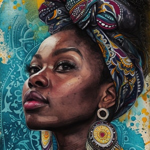Linda mulher africana 13 padrões compatíveis PDF download digital instantâneo ponto cruz contado 18ct impressão colorida BW