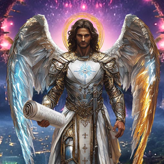 Custom Gabriel Archangel of Divine Messages,large Pattern Keeper