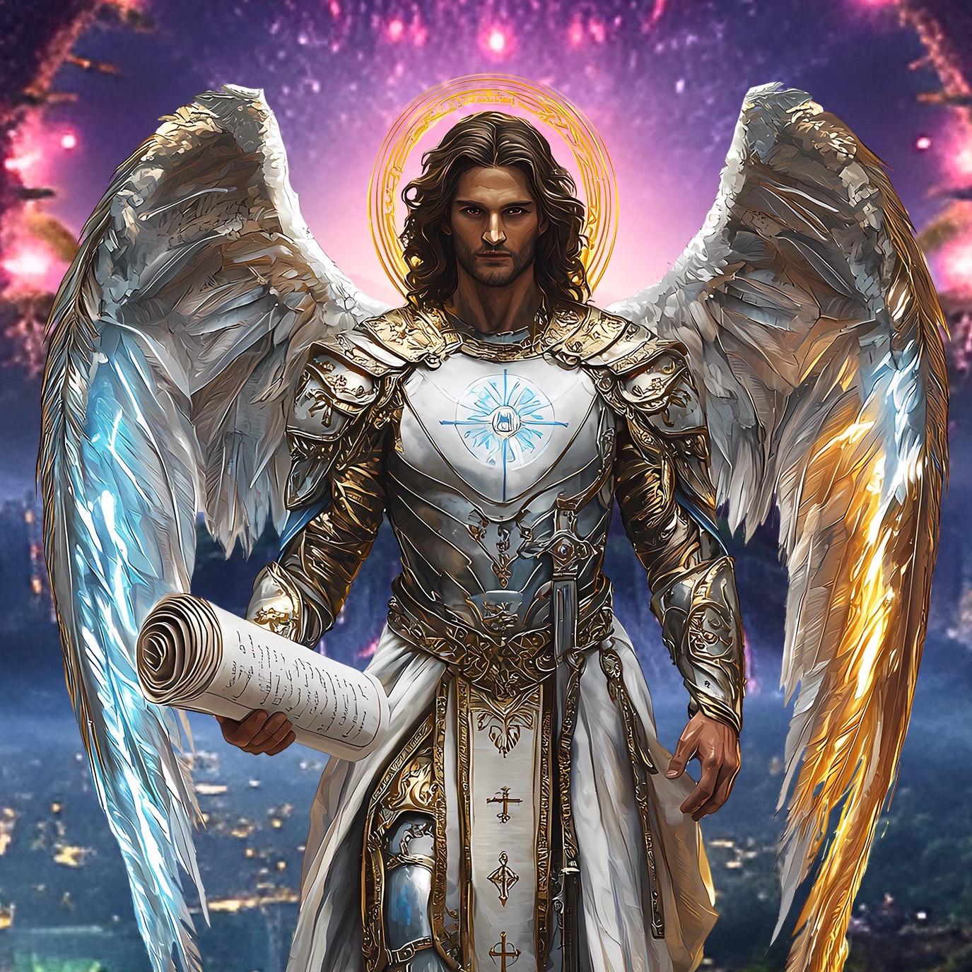 Custom Gabriel Archangel of Divine Messages,large Pattern Keeper