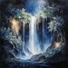 Enchanted Waterfall 12 Filtered Moon Light PDF Instant Digital Download ...