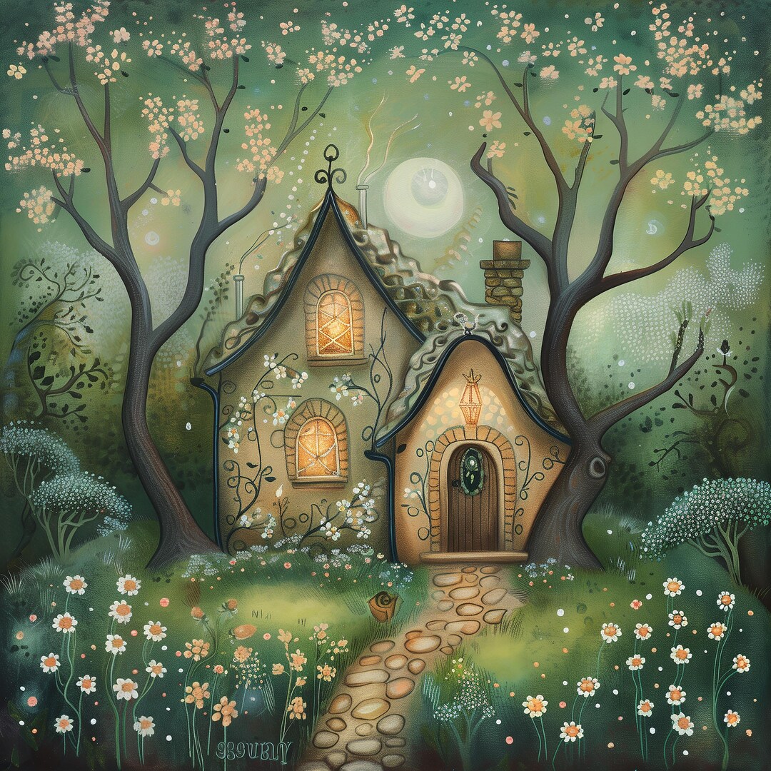 Whimsical Spring Cottage 9 Landscape, Pattern Keeper Compatible, PDF ...