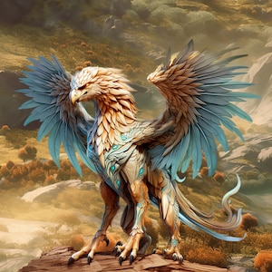 Griffin Gryphon Chimera PDF sofortiger digitaler Download Kreuzstichmuster keeper kompatibel 14 ct BW, Farbkarte Ausdruck