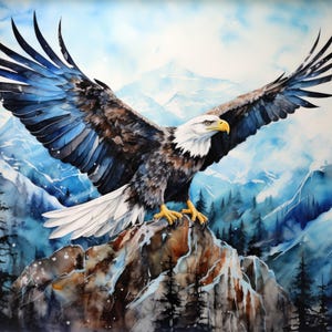 Weißkopfseeadler 20 Produkteinführung, Tiergeist-Totem PDF sofortiger digitaler Download Kreuzstichmuster hüterkompatibel, Ausdruck der Farbkarte