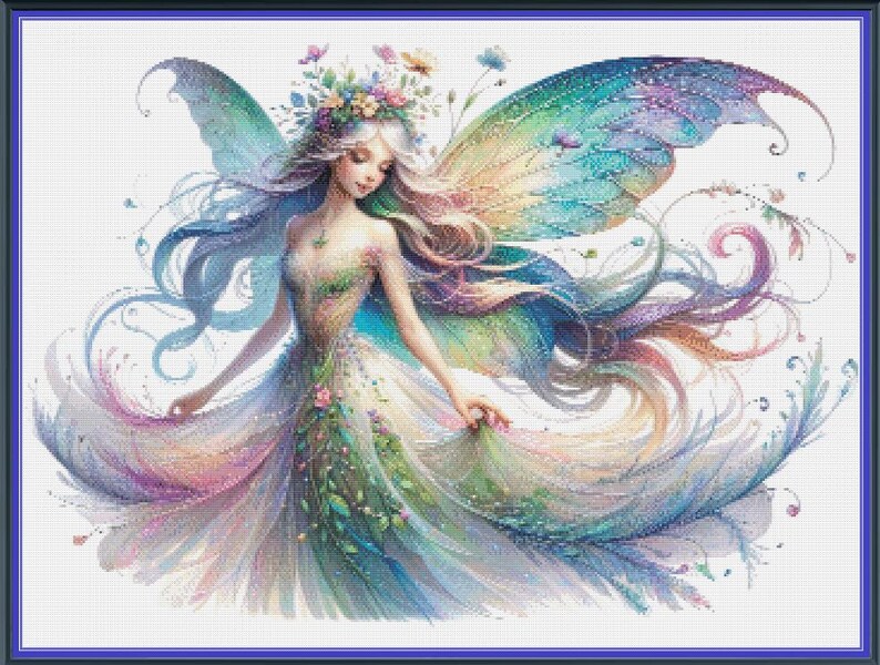 Garden Fairy C 7, Dryad Fae Faerie Pattern Keeper Compatible PDF ...