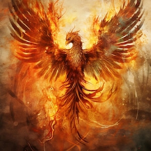 Blazing phoenix 2, compatible avec Pattern Keeper, téléchargement numérique instantané PDF, impression de la carte BW CO au point de croix compté
