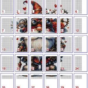 Steampunk Valentine Gnome Pattern Keeper Compatible PDF Instant Digital ...