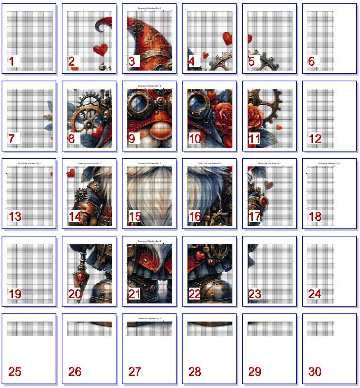 Steampunk Valentine Gnome Pattern Keeper Compatible PDF Instant Digital ...