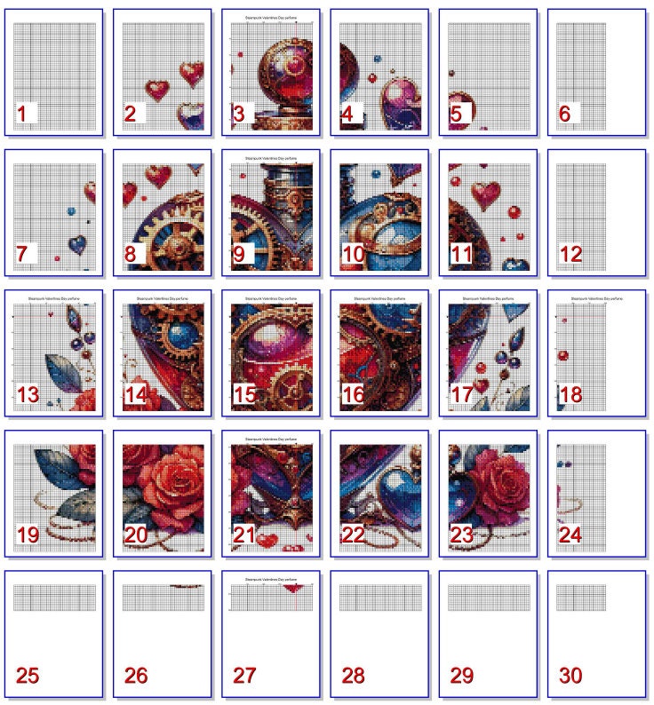 Steampunk Perfume Bottle Valentine Pattern Keeper Compatible PDF ...