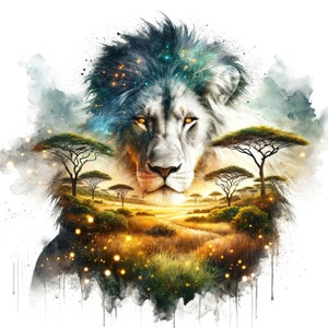 Männlicher afrikanischer Löwengeist 11 totem PDF sofortiger digitaler Download Kreuzstichmuster keeper kompatibel, Ausdruck der Farbkarte
