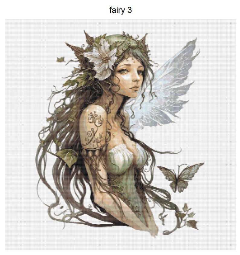 Fairy Magic, Dryad Fae Faerie Pattern Keeper Compatible PDF Instant ...