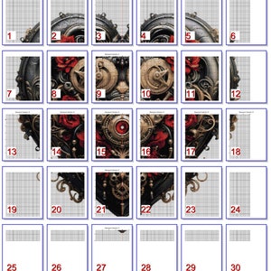 Steampunk Heart Roses Valentine Pattern Keeper Compatible PDF Instant ...