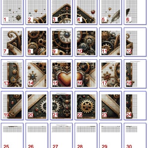 Steampunk Letter Valentine Pattern Keeper Compatible PDF Instant ...