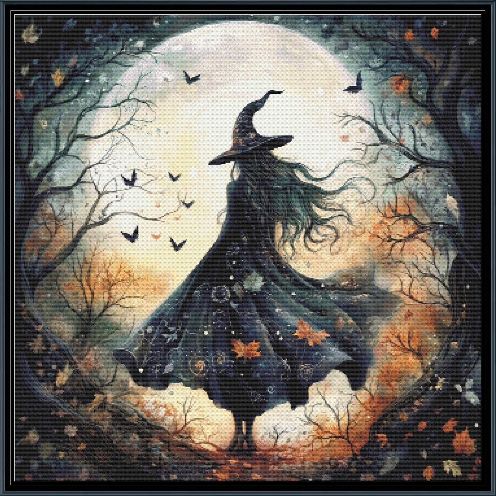 Enchanted Autumn Witch 7, Pattern Keeper Compatible, PDF Instant ...