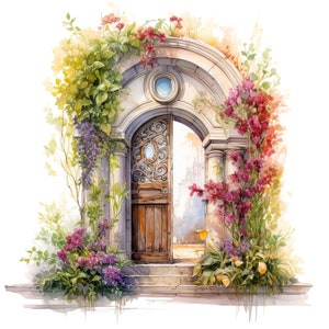 Porta mágica elegante contada padrão de ponto cruz compatível com PDF download digital instantâneo 18ct BW impressão colorida