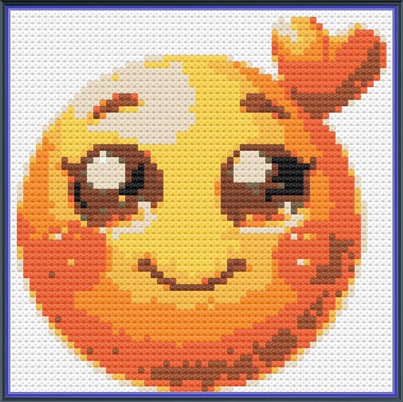 VERTCHY Emoji 作品　2019年 Happy Face Emoji 4, Small Beginner Pattern Keeper Compatible, PDF