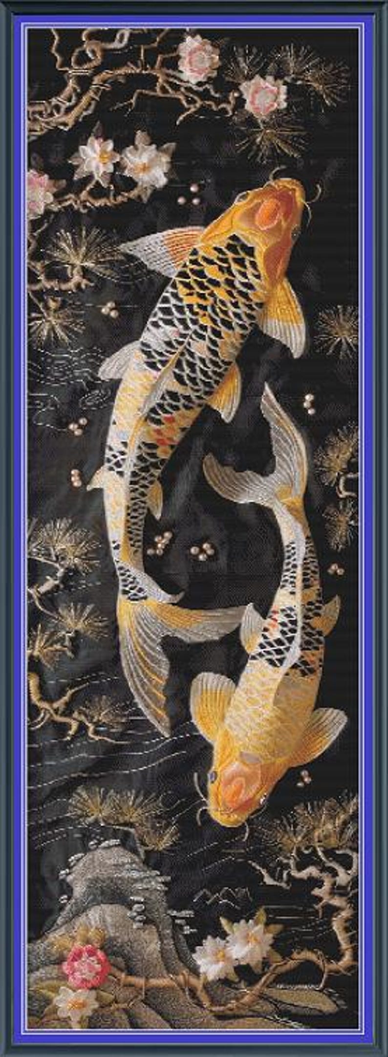 Narrow Koi Fish 17 Pattern Keeper Compatible PDF Instant Digital ...