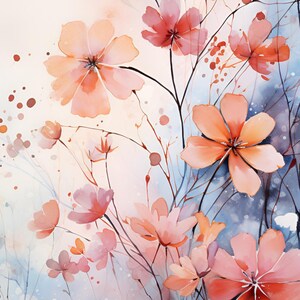 Herfst wilde bloemen patroonhouder compatibele pdf instant digitale download getelde kruissteek kleurenkaart afdruk
