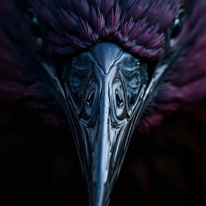 Gothic Raven, pattern keeper compatible, PDF instant digital download, counted cross stitch, BW CO chart printouts