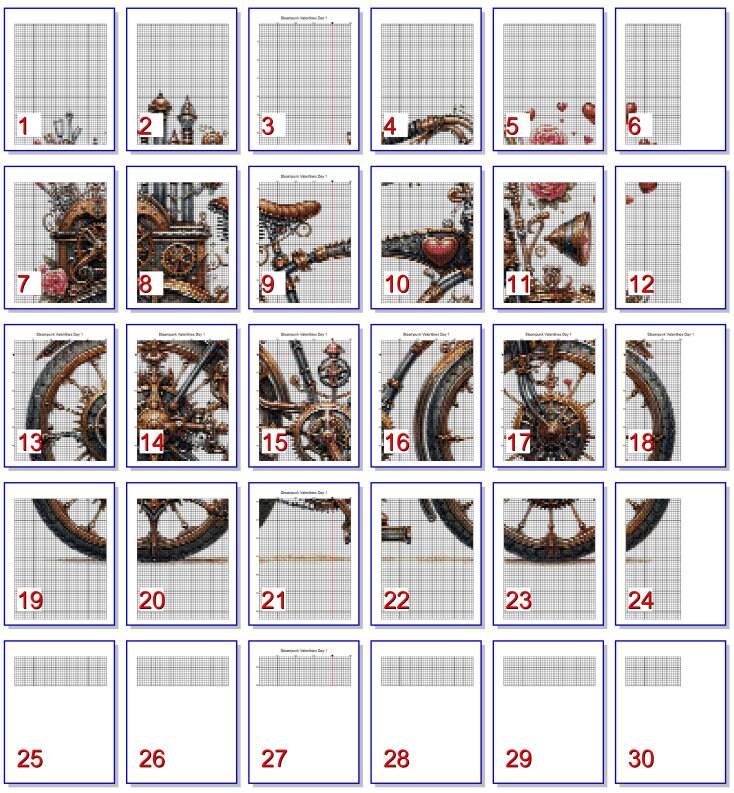 Steampunk Bicycle Valentine Pattern Keeper Compatible PDF Instant ...