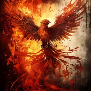 Blazing phoenix 3, compatible avec Pattern Keeper, téléchargement numérique instantané PDF, impression de la carte BW CO au point de croix compté